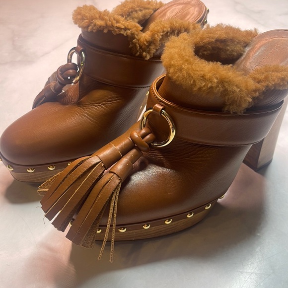 ULLA JOHNSON Vera Tassel Clogs - Picture 1 of 7